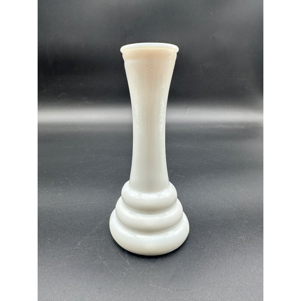 Vintage Randall White Milk Glass Beehive Vase